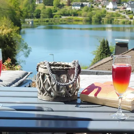 Exklusive Ferienwohnung 'Agger-Blick' Mit Grosser Seeblick-Terrasse & Sauna Gummersbach Exterior photo